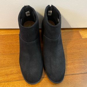 Toms Booties - Suede, Black - 10W - Barely Worn